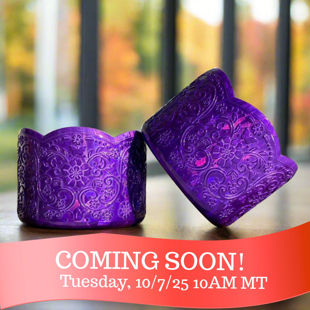 TERRI (Purple Suncatcher Hologram) | LUXE Collection | Silicone Tumbler Boot