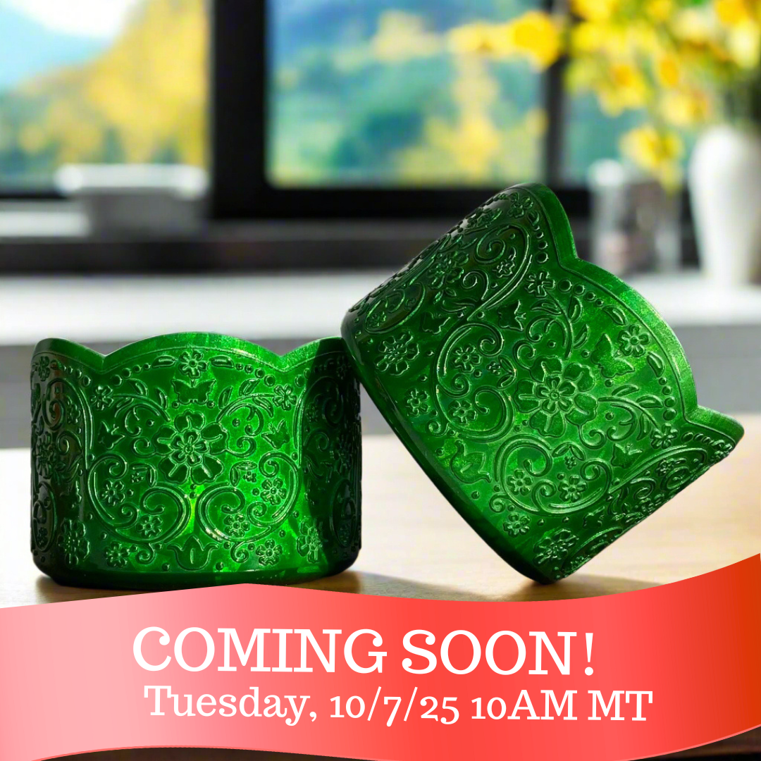 DENISE (Emerald Green Suncatcher Hologram) | LUXE Collection | Silicone Tumbler Boot