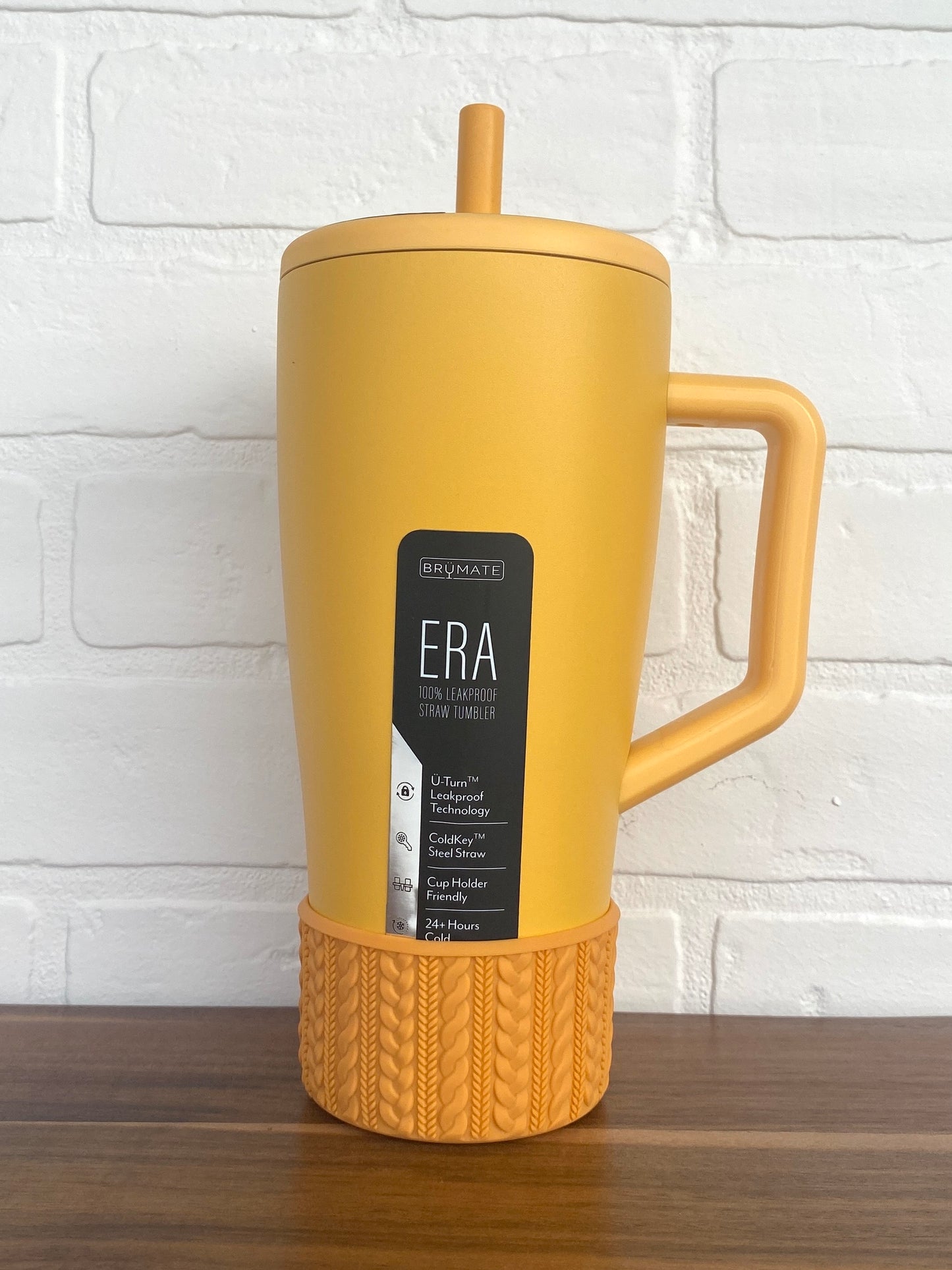 AUTUMN (Marigold Body) | Cable Knit Sweater | Silicone Tumbler Boot