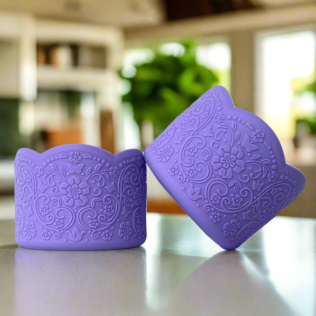 NANCY (Orchid Logo Purple) | LUXE Collection | Silicone Tumbler Boot