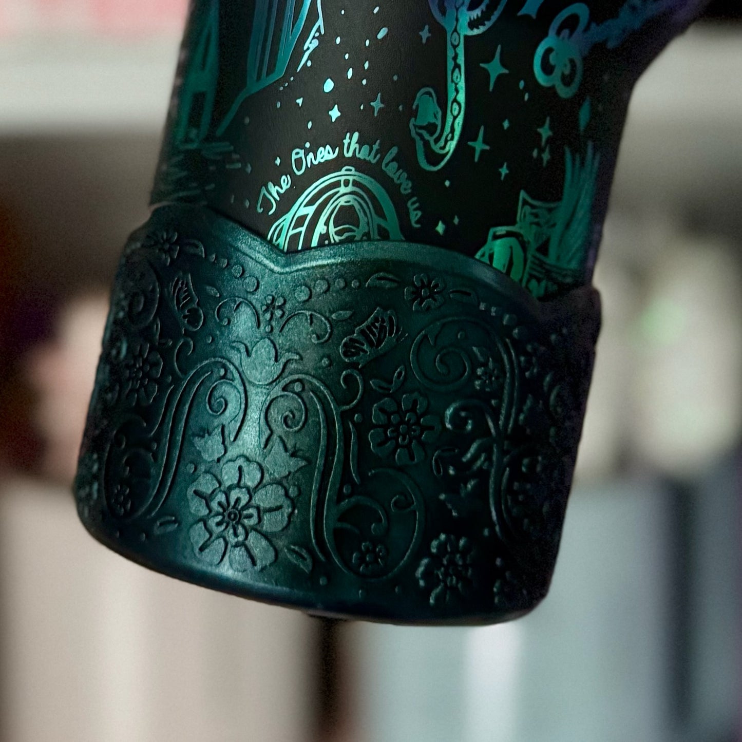 LEXI (Black Chameleon) | LUXE Collection | Silicone Tumbler Boot