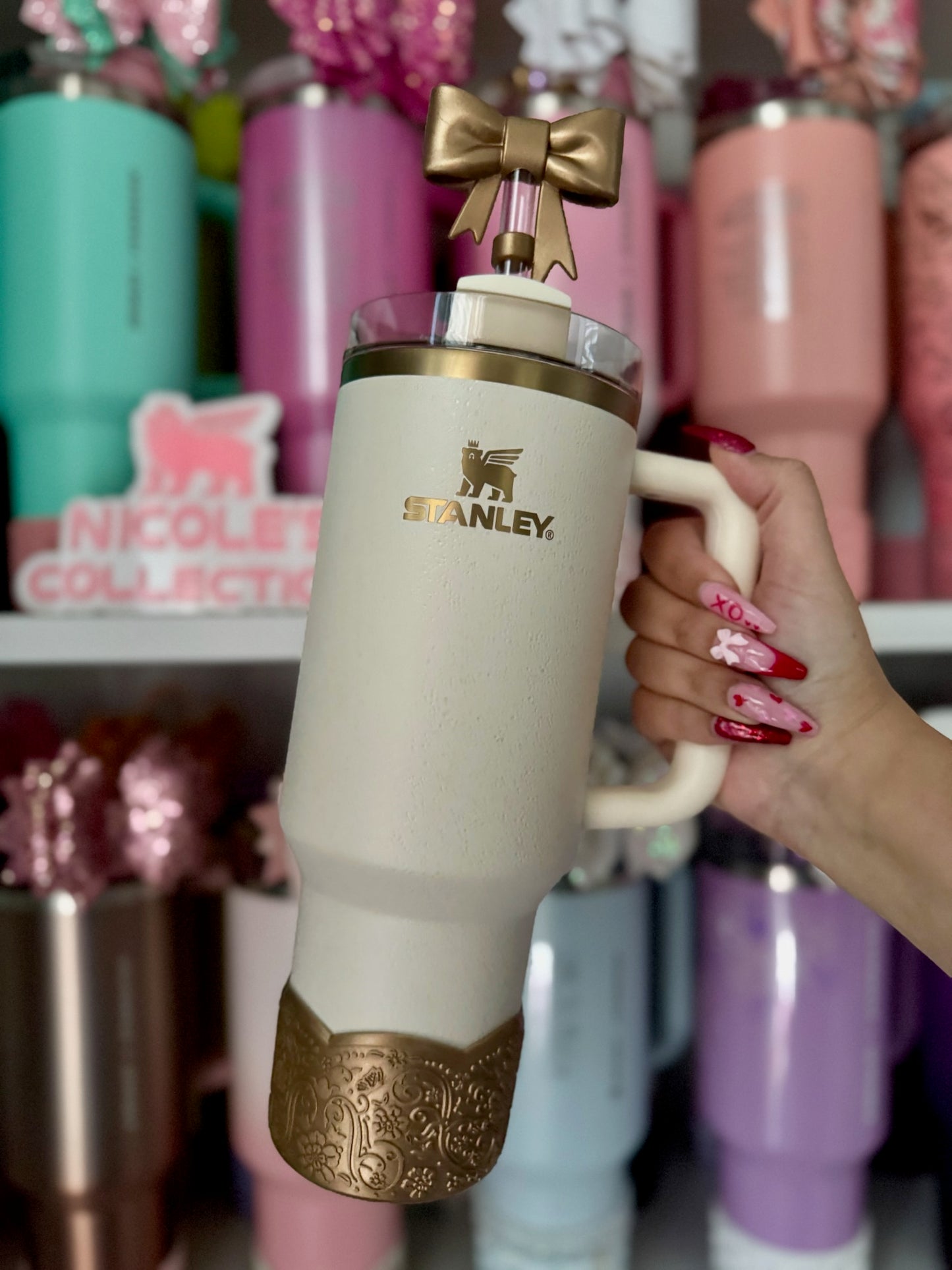 BELLE (Bronze Metallic) | LUXE Collection | Silicone Tumbler Boot