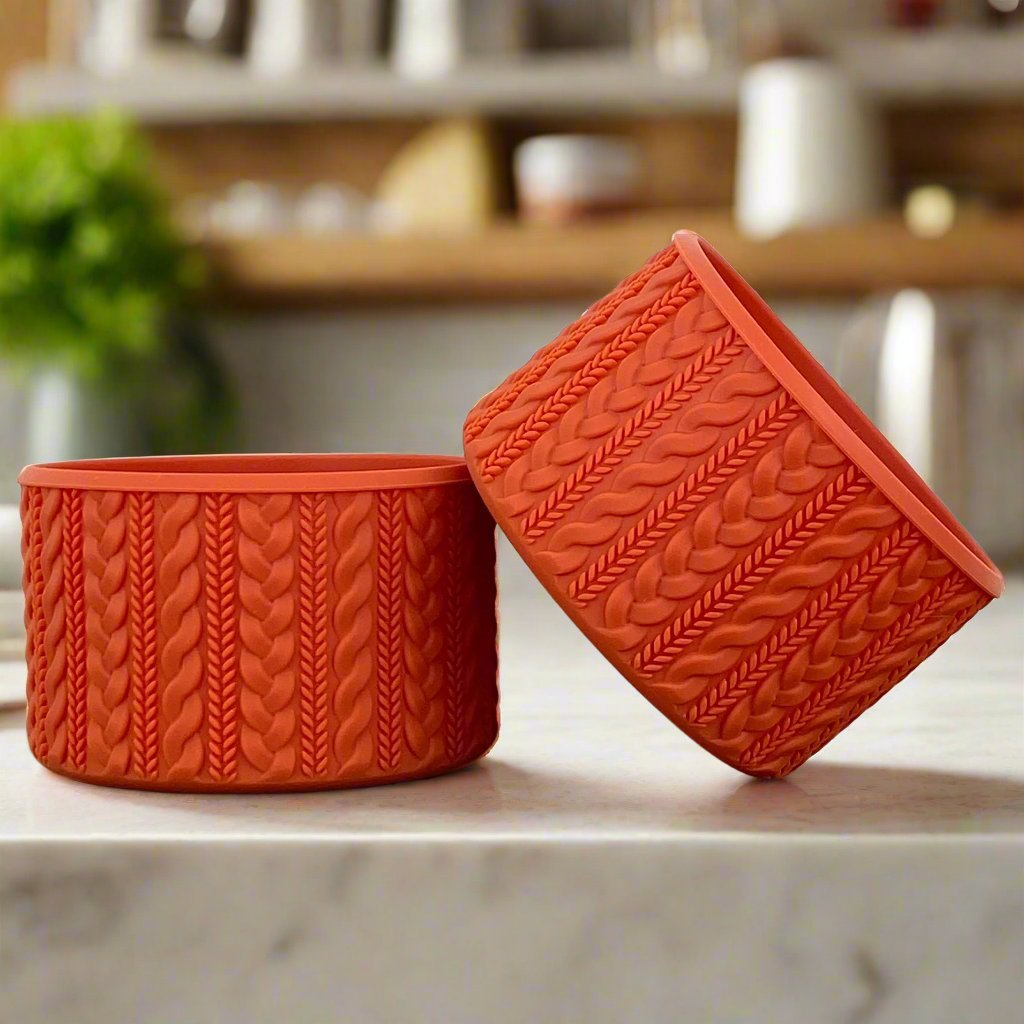 CREEDYN (Pumpkin Spice) | Cable Knit Sweater | Silicone Tumbler Boot - Ecnoy & Company