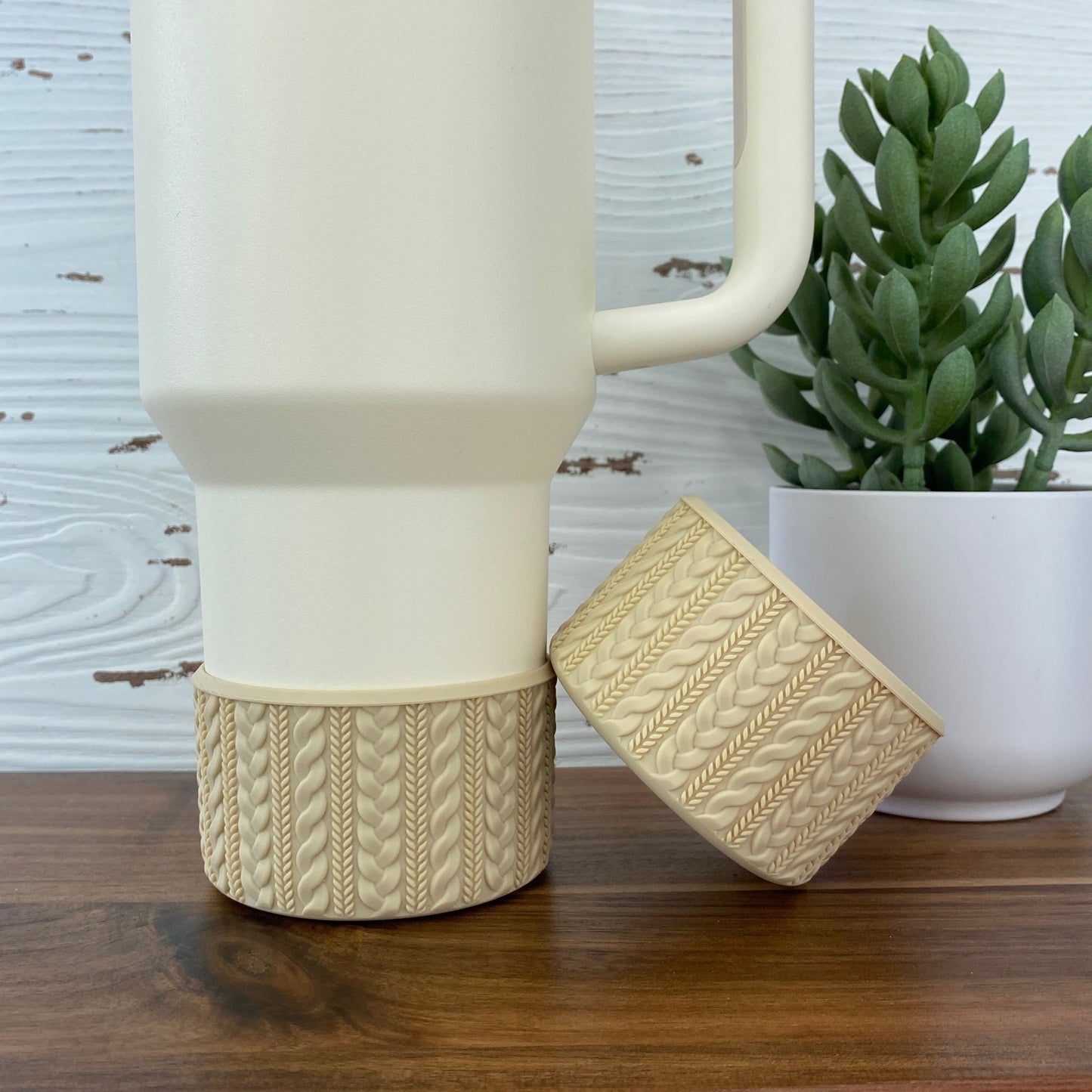 JEANNE Sweater Boot (Cream Logo) - Ecnoy & Company