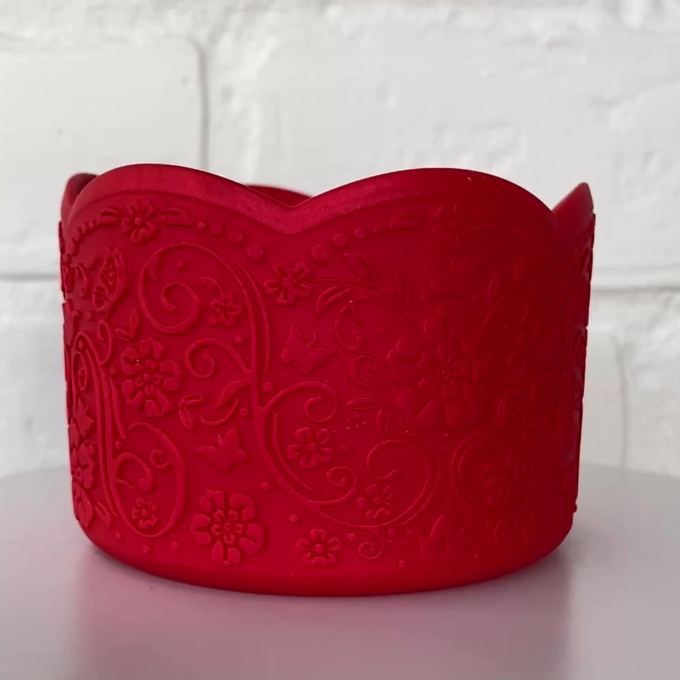 Load and play video in Gallery viewer, BRIELLE (Red Pearl) | LUXE Collection | Silicone Tumbler Boot