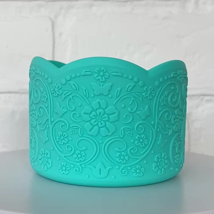 Load and play video in Gallery viewer, KELSEY (Turquoise Blue) | LUXE Collection | Silicone Tumbler Boot