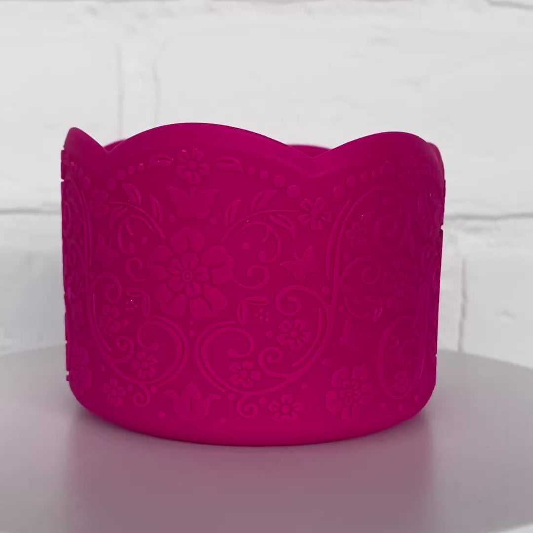 Load and play video in Gallery viewer, PENELOPE (Punch Pink) | LUXE Collection | Silicone Tumbler Boot