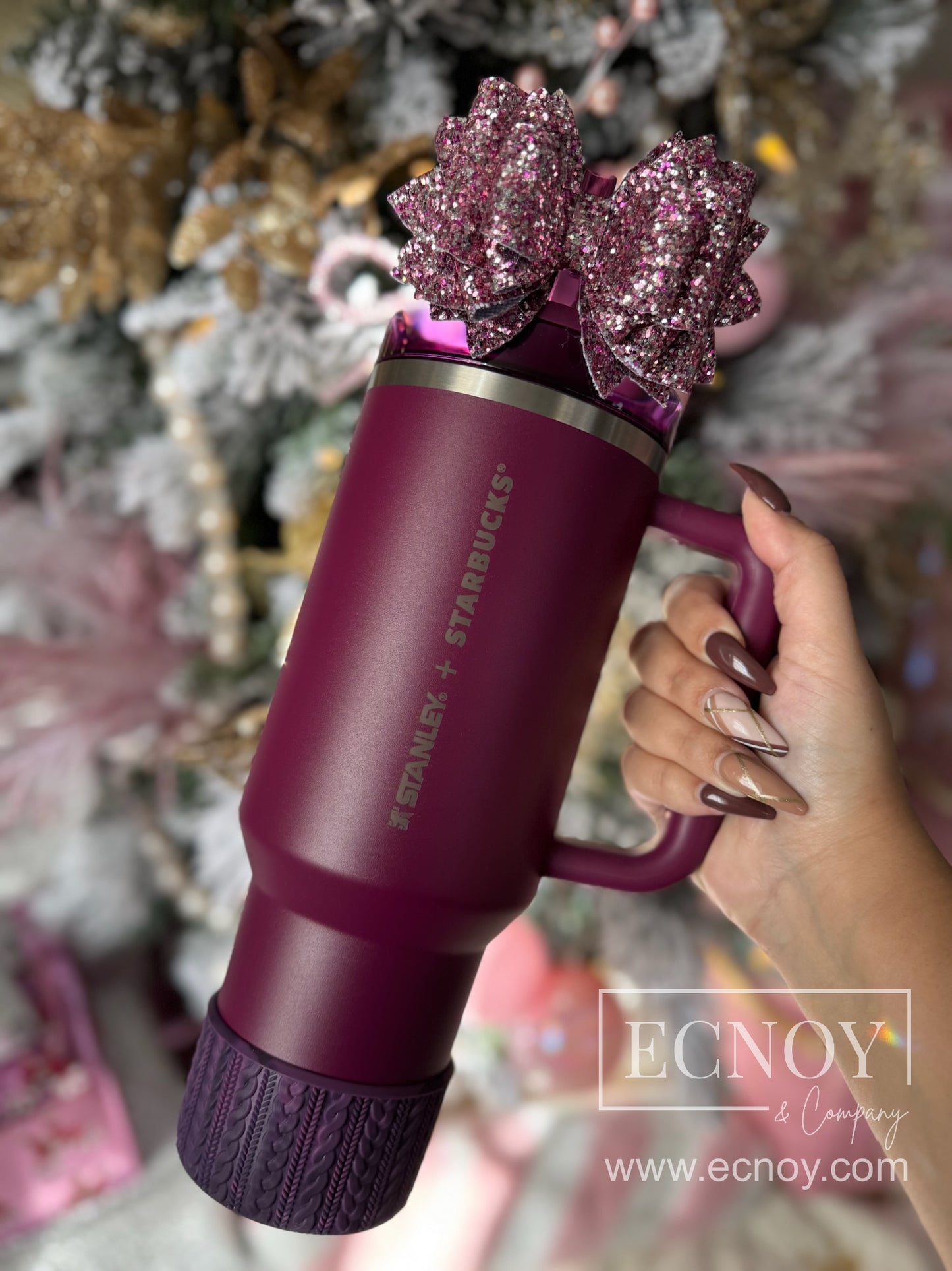 JOANNE (Lilac Hammertone) | Cable Knit Sweater | Silicone Tumbler Boot
