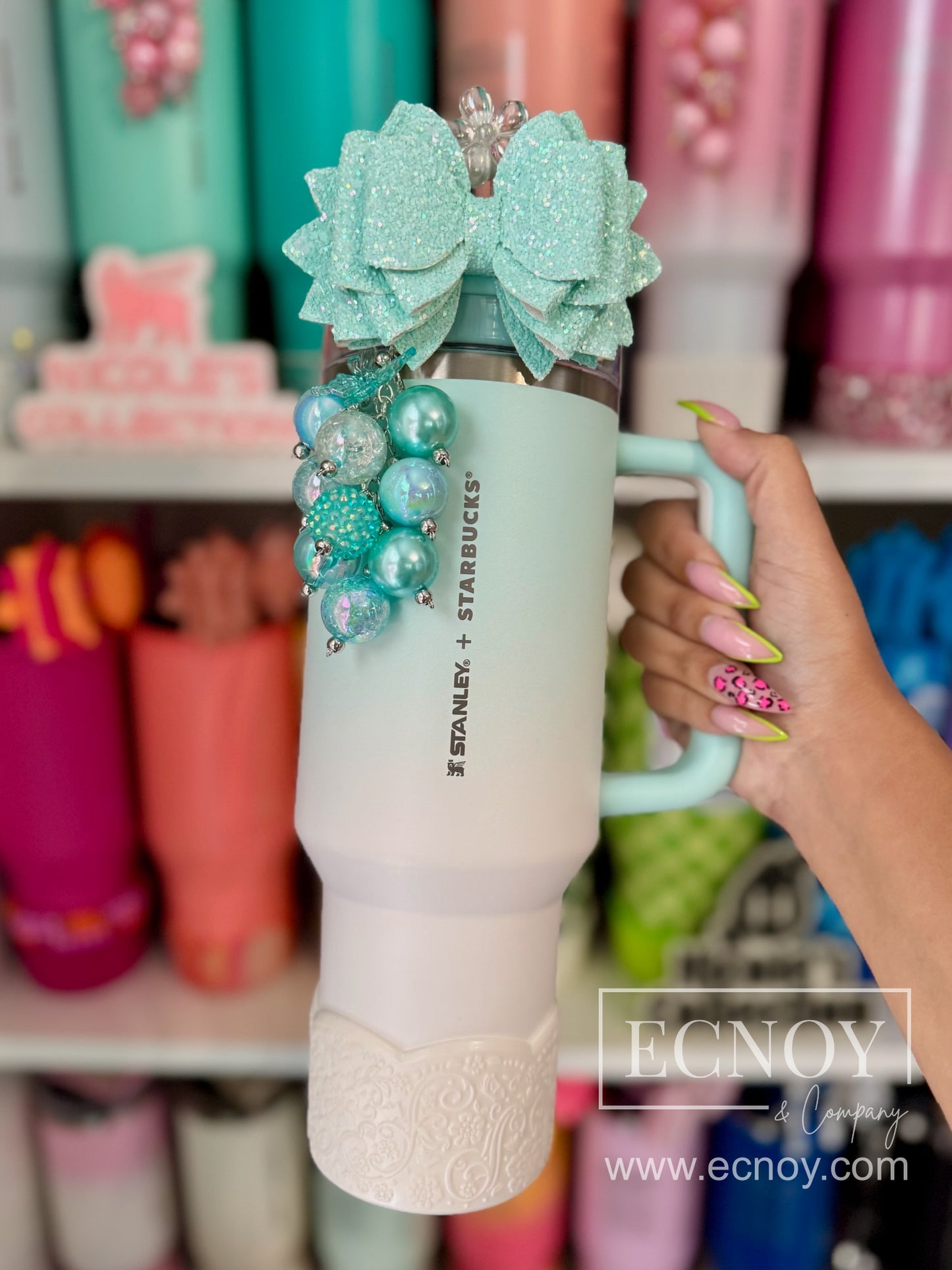 ALICE (Pearl White) | LUXE Collection | Silicone Tumbler Boot