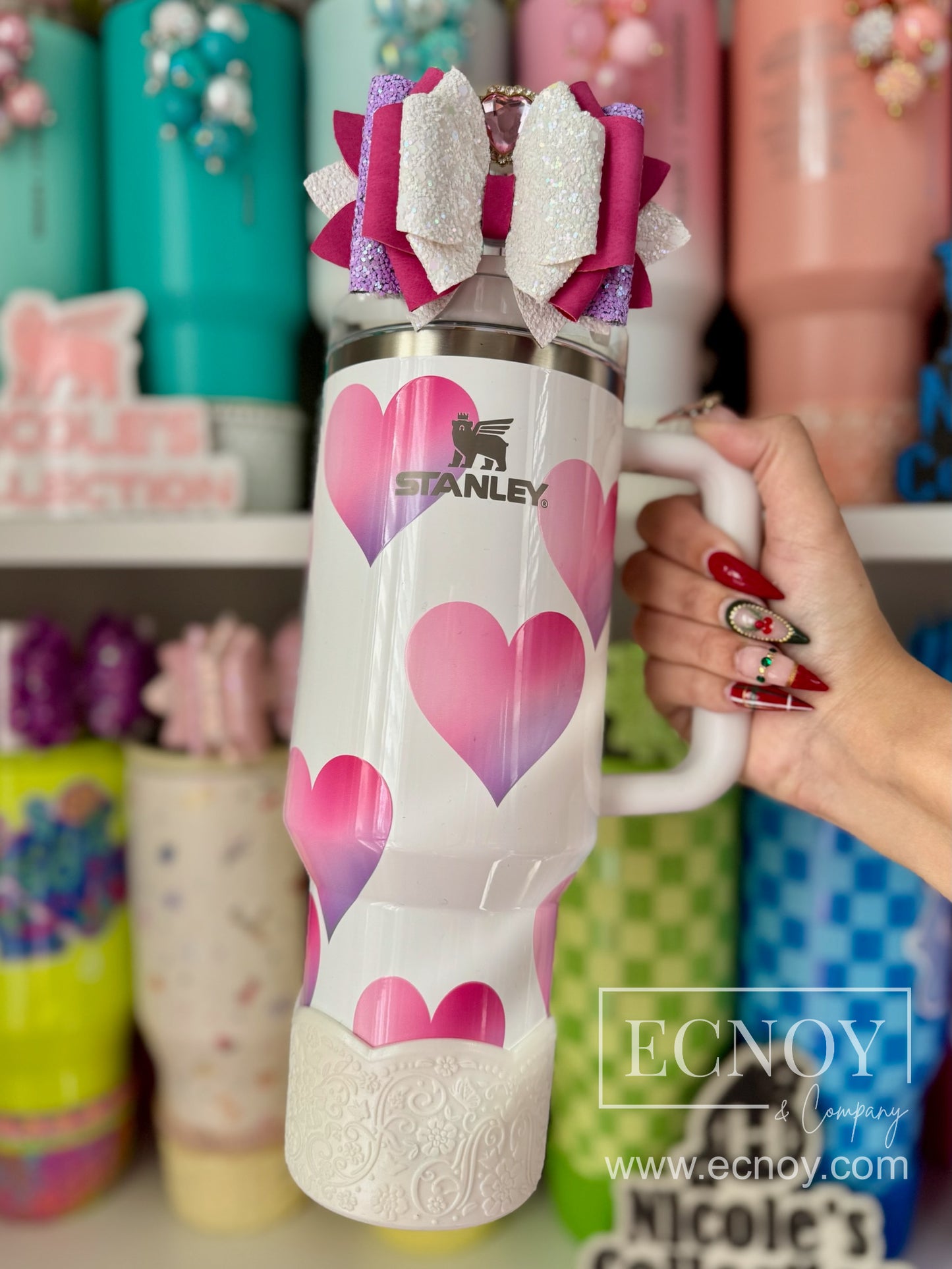 ALICE (Pearl White) | LUXE Collection | Silicone Tumbler Boot