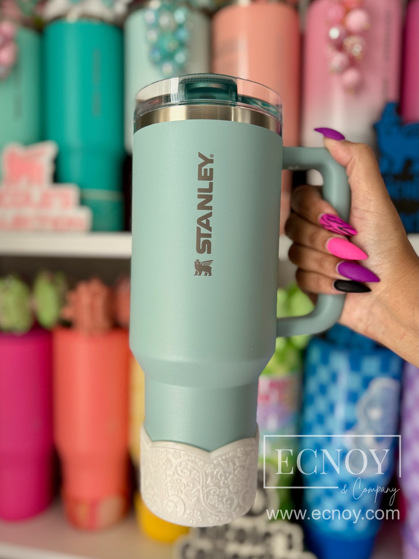 ALICE (Pearl White) | LUXE Collection | Silicone Tumbler Boot