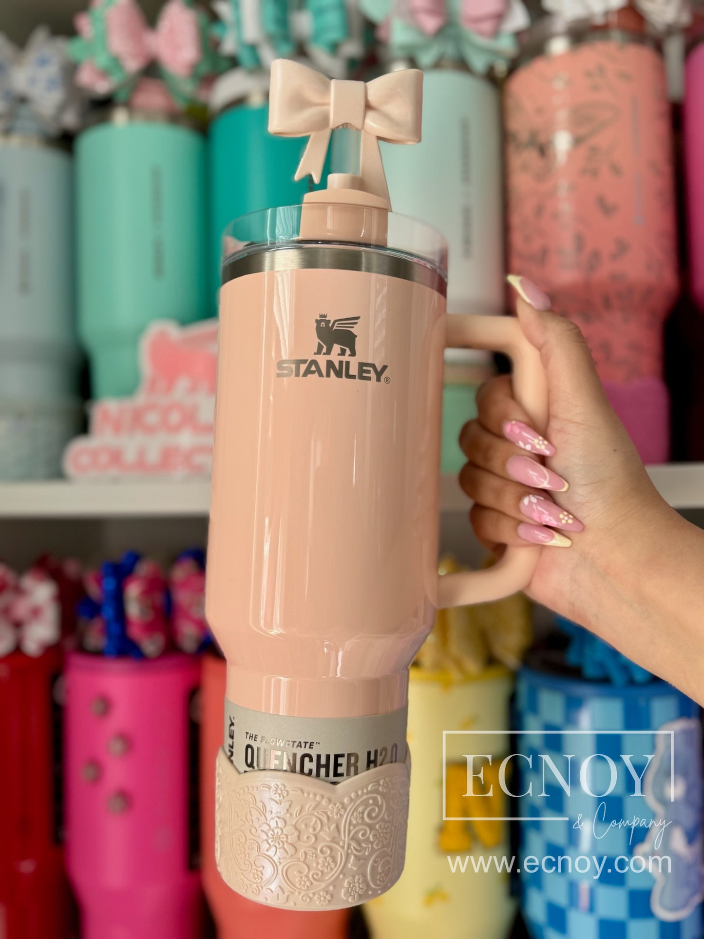 BERNADINE SHIMMER (Pink Champagne) | LUXE Collection | Silicone Tumbler Boot
