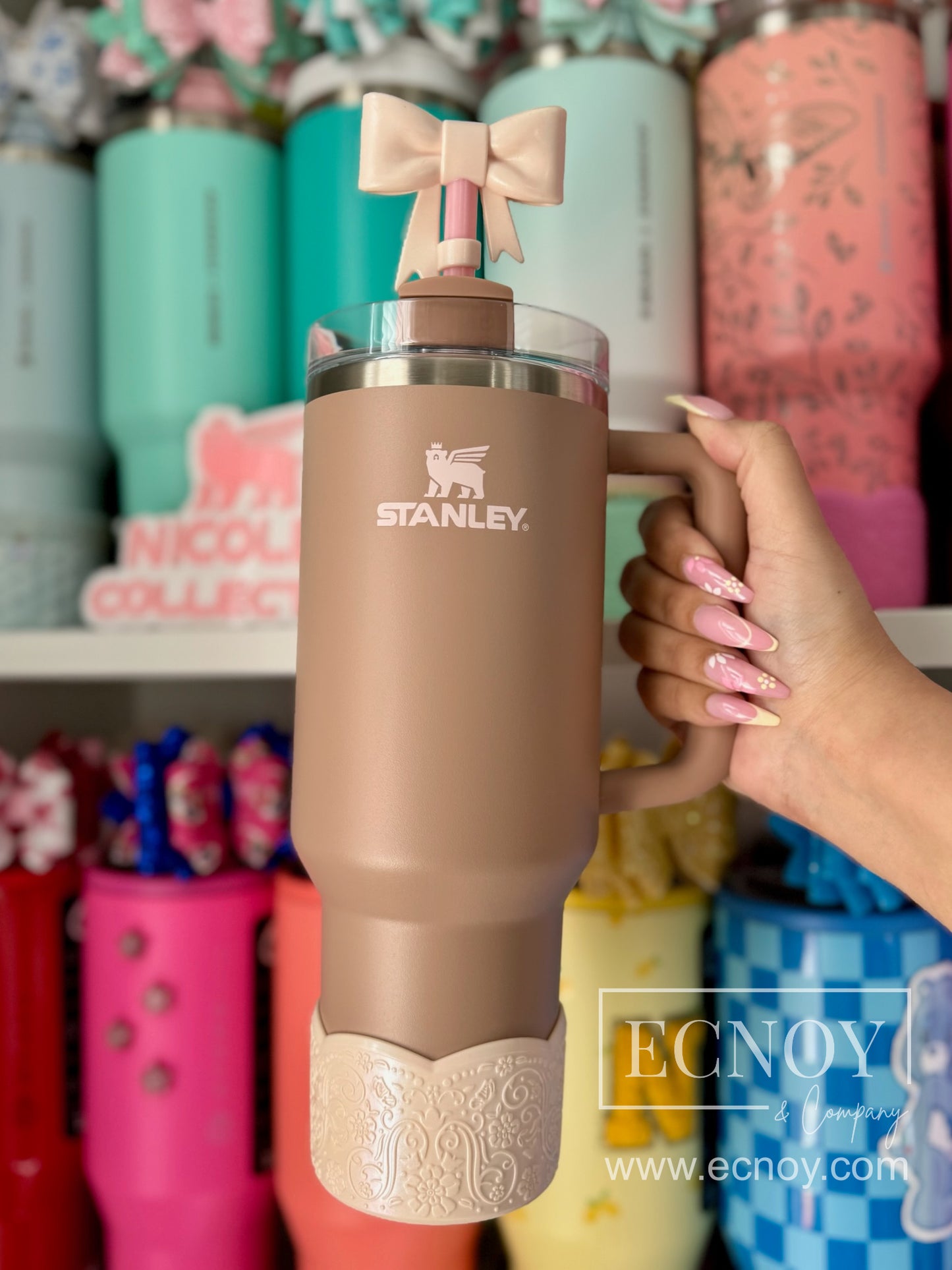 BERNADINE SHIMMER (Pink Champagne) | LUXE Collection | Silicone Tumbler Boot