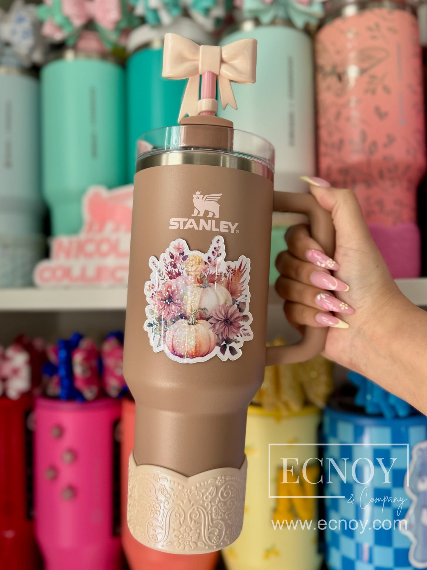 BERNADINE SHIMMER (Pink Champagne) | LUXE Collection | Silicone Tumbler Boot
