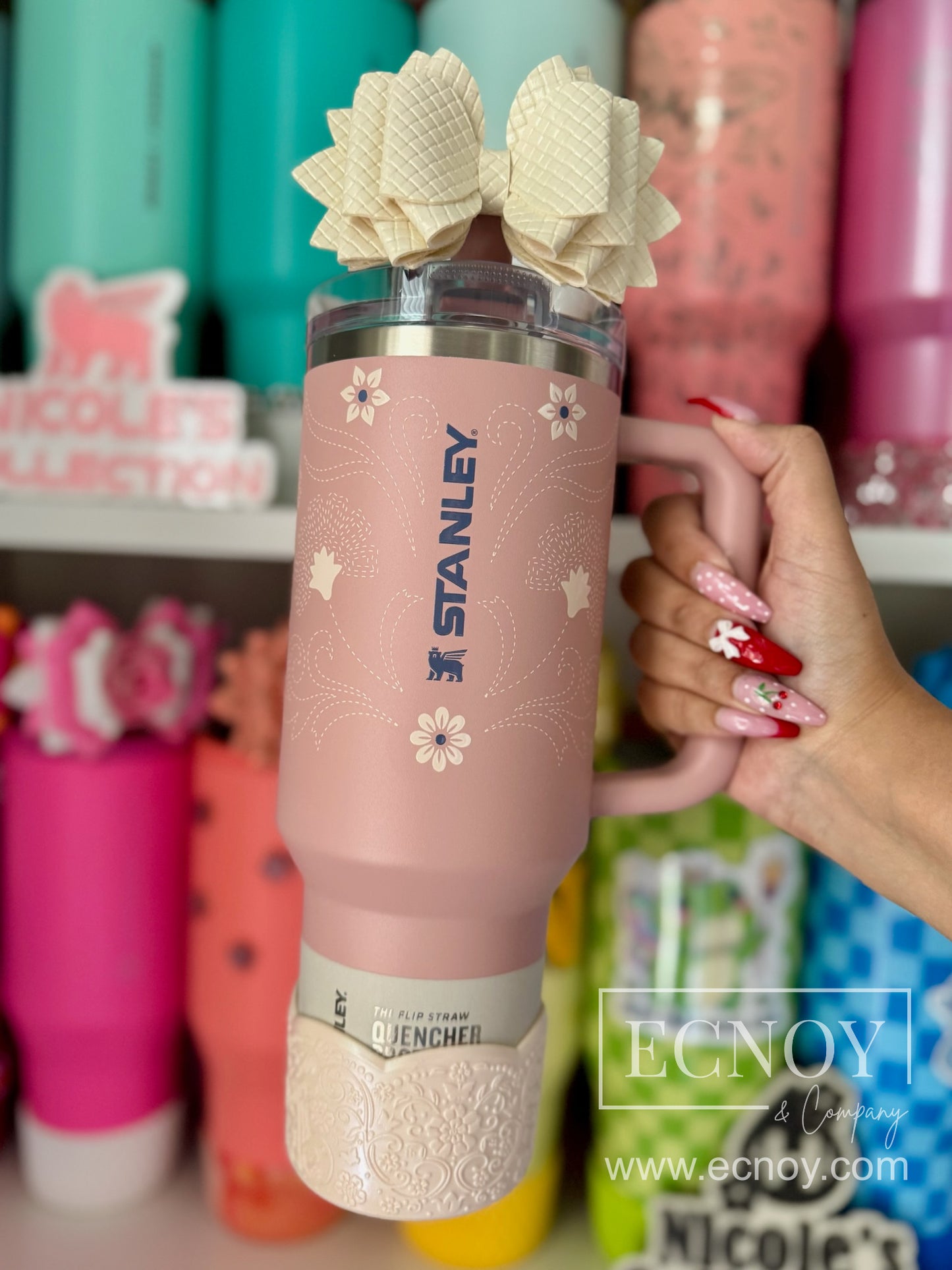 BERNADINE SHIMMER (Pink Champagne) | LUXE Collection | Silicone Tumbler Boot