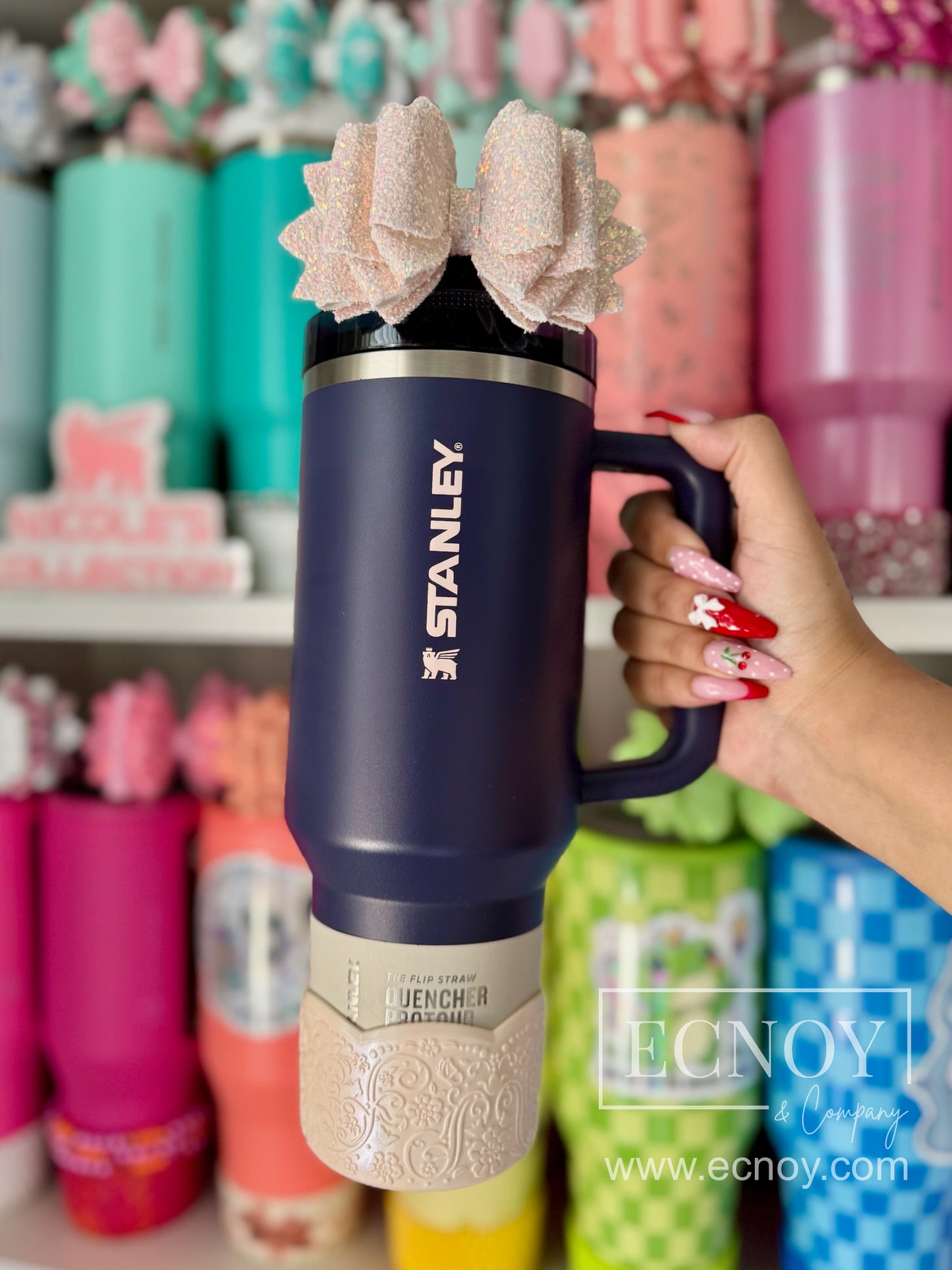 BERNADINE SHIMMER (Pink Champagne) | LUXE Collection | Silicone Tumbler Boot
