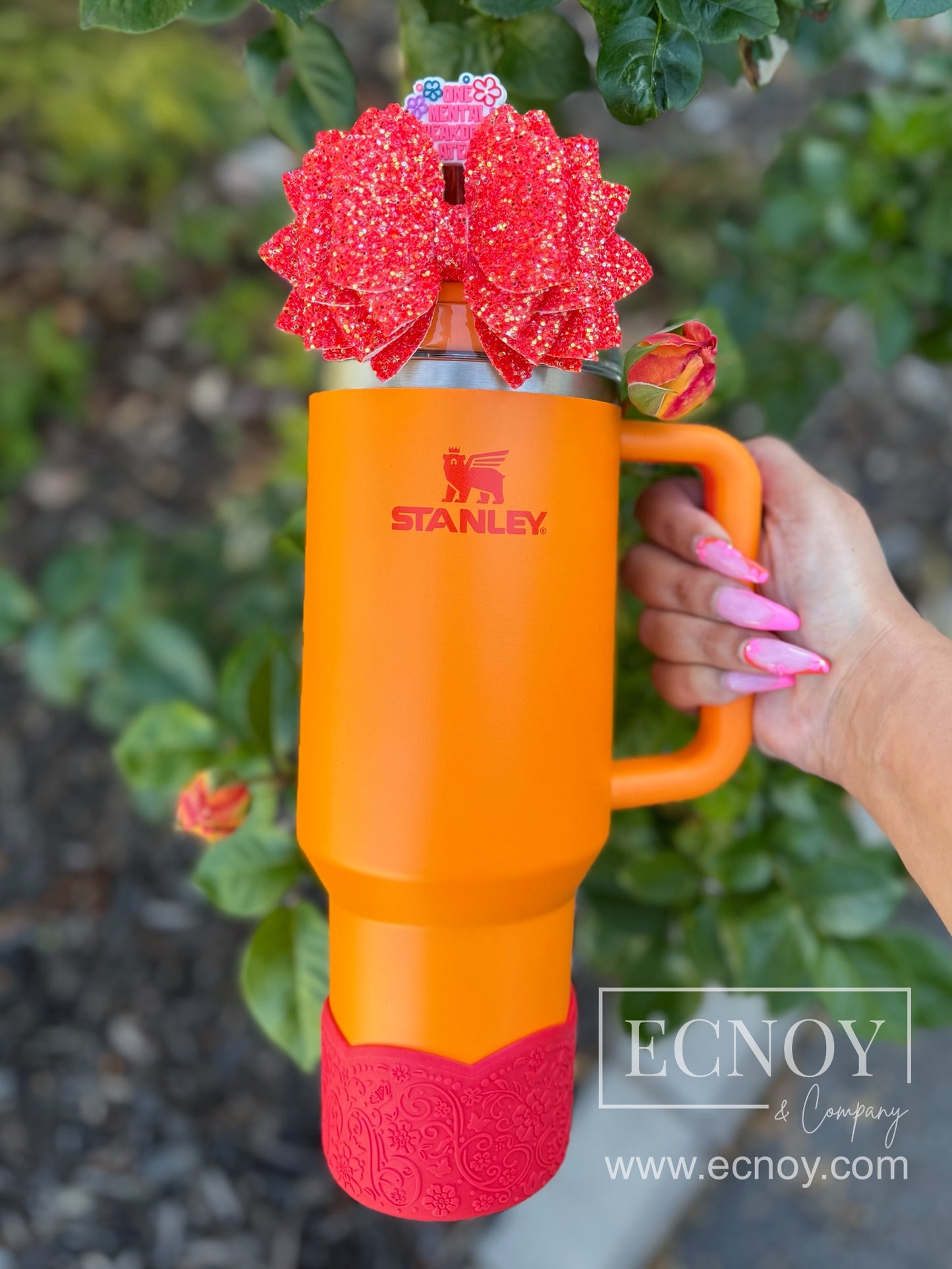 BRIELLE (Red Pearl) | LUXE Collection | Silicone Tumbler Boot