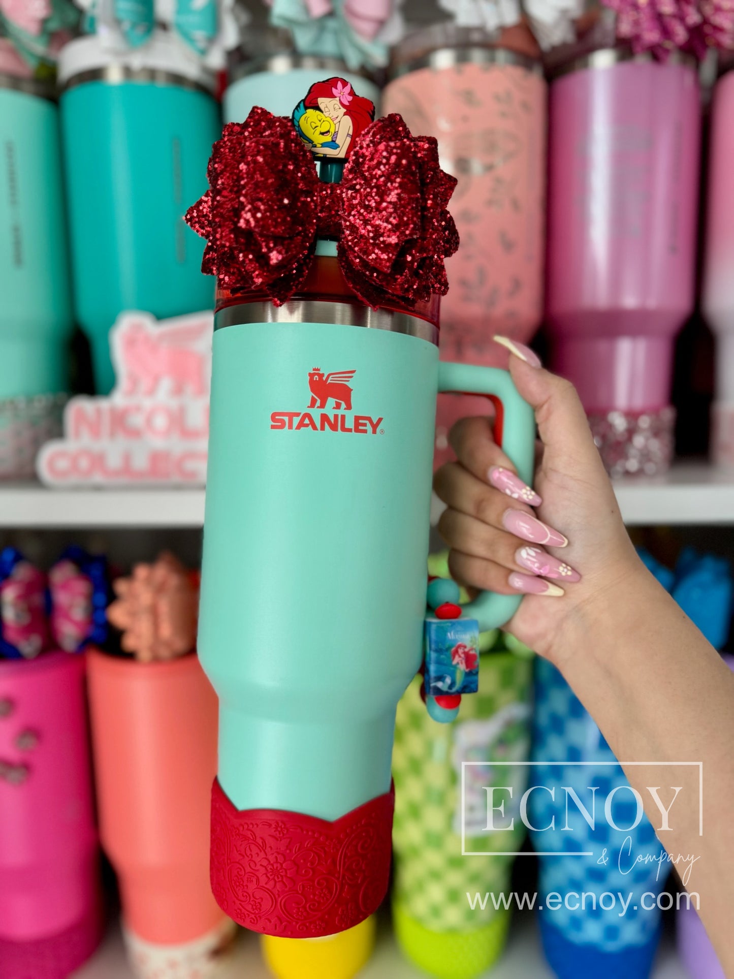 BRIELLE (Red Pearl) | LUXE Collection | Silicone Tumbler Boot