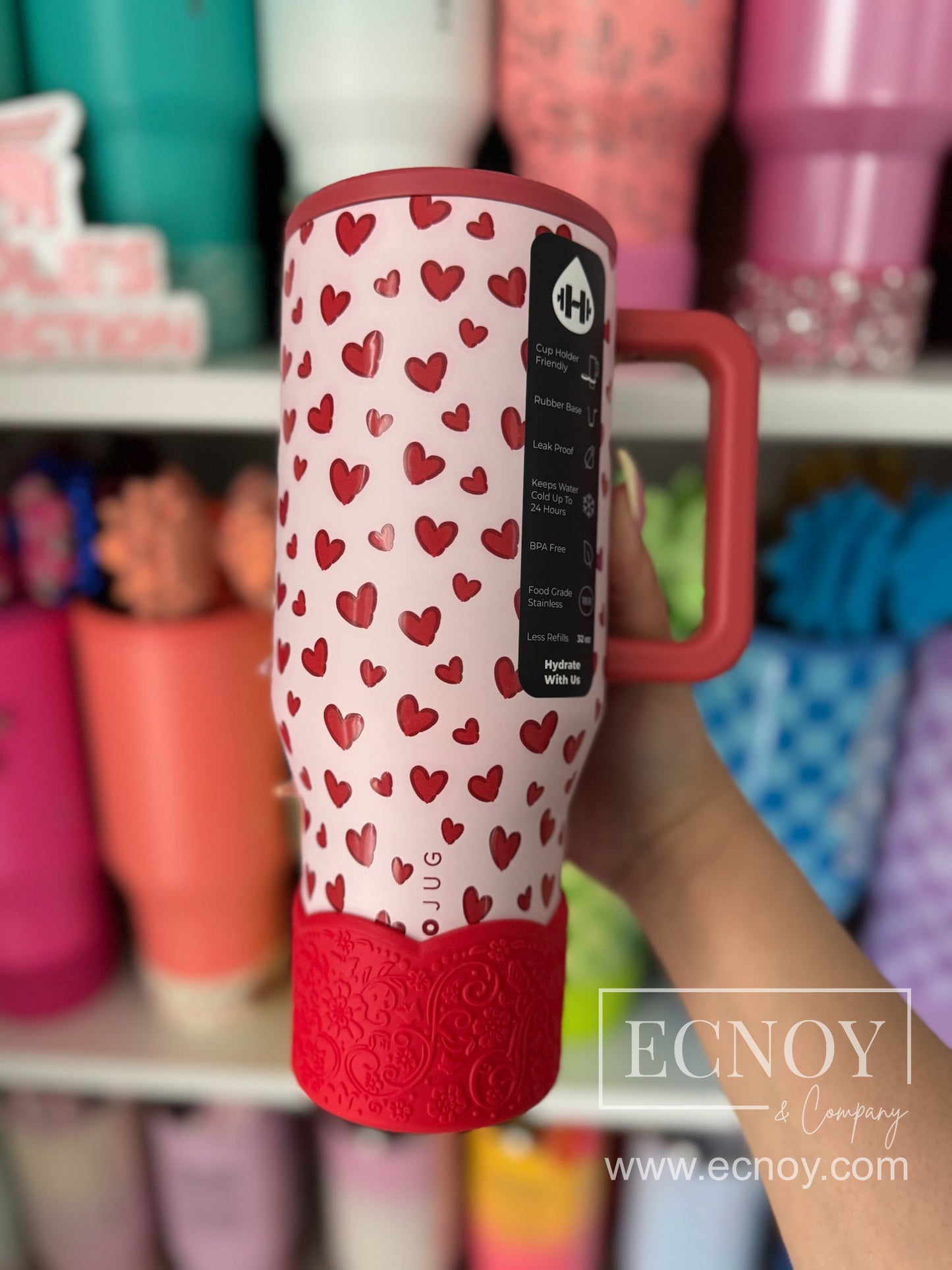 BRIELLE (Red Pearl) | LUXE Collection | Silicone Tumbler Boot