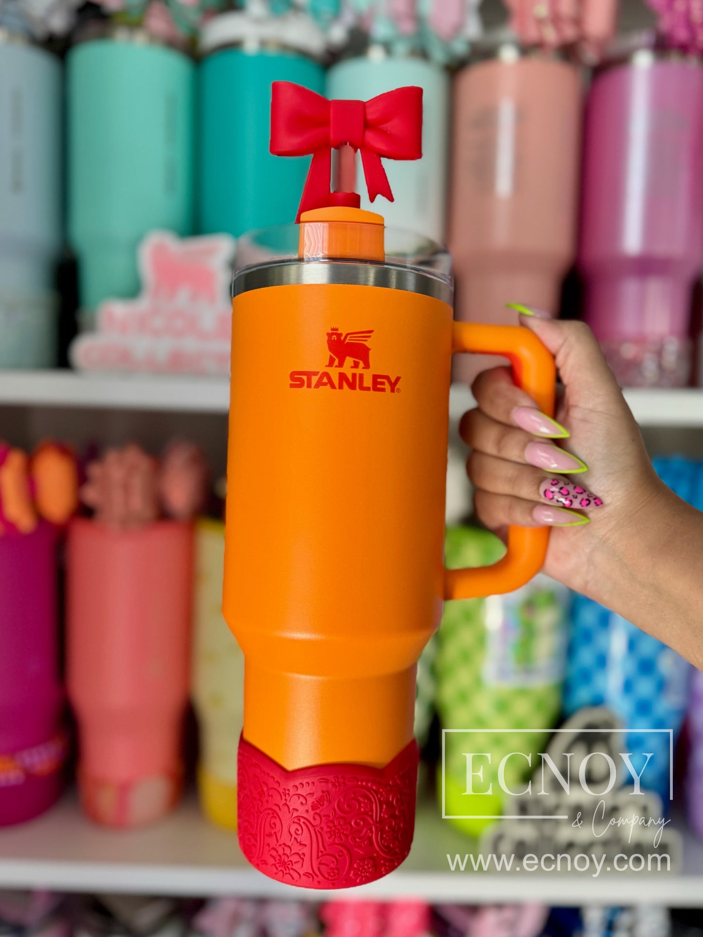 BRIELLE (Red Pearl) | LUXE Collection | Silicone Tumbler Boot