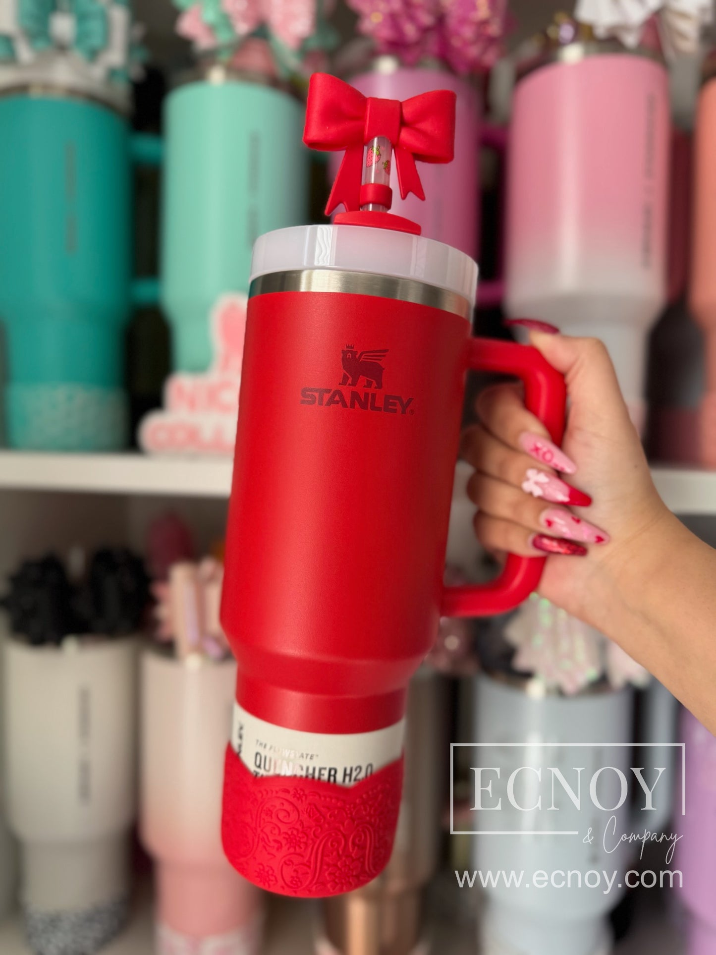 BRIELLE (Red Pearl) | LUXE Collection | Silicone Tumbler Boot