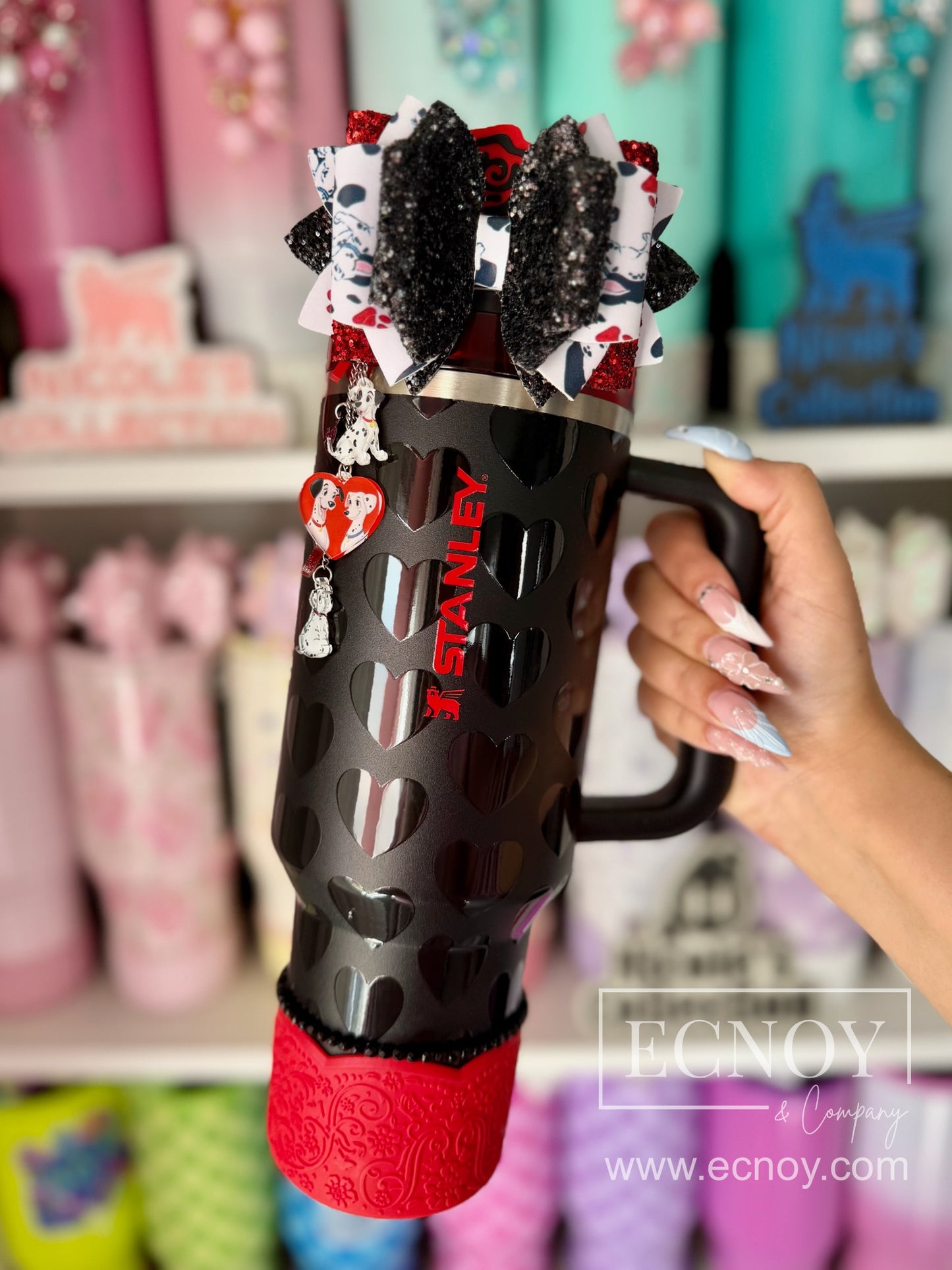 BRIELLE (Red Pearl) | LUXE Collection | Silicone Tumbler Boot