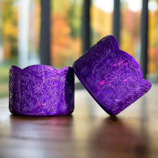 TERRI (Purple Suncatcher Hologram) | LUXE Collection | Silicone Tumbler Boot