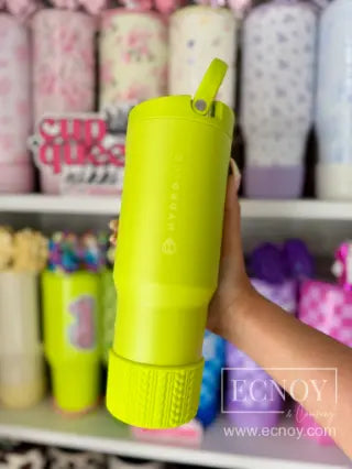 CHRISTINE (Chartreuse) | Cable Knit Sweater | Silicone Tumbler Boot